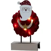 Konstsmide Tomte Juldekoration i trä & bomull 6 LED 2xAA