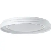 Brilliant LED taklampa Barty, dimbar, Vitt / opal, Vardagsrum / matsal, Metall, Modern, LED-taklampa