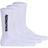 Salomon - Strumpor - Socks Everyday Crew 3-Pack White för UnisexBomull - Storlek 42-44 - Vit