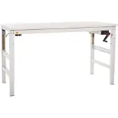 Manuflex LU9056.2001 ESD Arbetsbordmöbel Rödorange (RAL 2001)