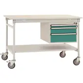 Manuflex BB5371.0001 Arbetsbordmöbel Grå, Grön