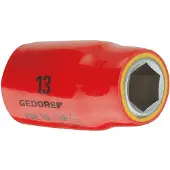 Gedore VDE 19 10 6122510 Sexkant VDE-hylsnyckelinsats 10 mm 1/2