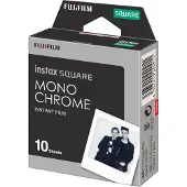 Fujifilm Instax Square MONOCHROME - Svartvit film för snabbframkallning - 10 exponeringar