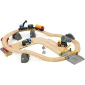 BRIO World 33210 - Rail & Road Järnväg- och väglastset