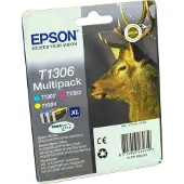 Epson Bläck T1306 Original Kombi-pack Cyan, Magenta, Gul C13T13064012