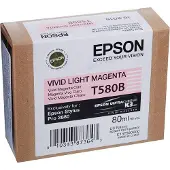 Epson T580B vivid ljus magenta bläckpatron (original)