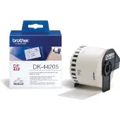Brother DK44205 - Borttagbar häftning - vit - Rulle (6,2 cm x 30,5 m) 1 rulle (rullar) etiketter - för QL-1050, QL-500, QL-550, QL-560, QL-570, QL-650, QL-710, QL-720