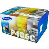 Samsung Toner CLT-P406C Original Kombi-pack Svart, Cyan, Magenta, Gul 1500 sidor SU375A