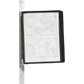 Durable Vägghållare för genomskinlig tavla VARIO MAGNET WALL 5 Svart DIN A4 Antal inkluderade skärmar 5