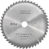 Metabo precision cut wood - classic 628061000 Cirkelsågblad 254 x 30 mm Antal tänder (per tum): 48 1 st