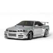Tamiya 1:10 RC modellbil Elektrisk Gatumodell Nismo R34 GT-R Z-Tune Borst motor Fyrhjulsdrift (4WD) Byggsats TT-02D