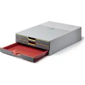 Durable VARICOLOR 3 - 7603 760327 Byrålådebox Grå DIN A4 , DIN C4 , Folio , Brev Antal lådor: 3