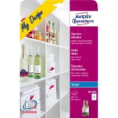 Avery Flaskeetiketter Zweckform MD4001 My Design 90x120 mm m/20 etiketter