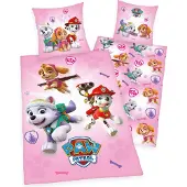 MCU Paw Patrol Pink bäddset - 100% bomull