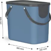 Rotho Albula, 25 l, Rektangulär, Blå, 235 mm, 400 mm, 340 mm