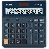 Casio DH-12ET Bordsräknare Mörkblå Display (ställen): 12 solcell (L x B x H) 101 x 159 x 29 mm
