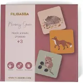 Filibabba Memoryspel - Nordiska Djur - - One Size - Memoryspel