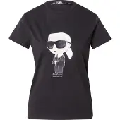 Karl Lagerfeld T-shirt 'Ikonik 2.0' svart / vit