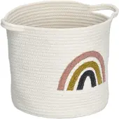 Zeller förvaringskorg i flätat RAINBOW, Ø 32 cm