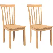 vidaXL Matstolar 2 st massivnaturgummiträ, matsalsstol, stol, loungestol, matsalsstolar, 4102390