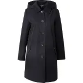Lauren Apparel för kvinnor. 297967121005 Skotskrutig kappa i marinblå bomullsblandning (S), Casual, Marino