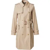 Ralph Lauren för kvinnor. 297967122002 Beige dubbelknäppt trenchcoat i bomullsblandning (M), Casual, Klassisk
