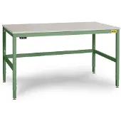 Manuflex LC3116.6011 ESD Arbetsbordmöbel Resedagrön (RAL 6011)