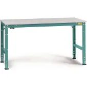 Manuflex LU4103.5021 ESD Arbetsbordmöbel Vattenblå