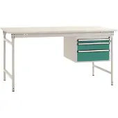 Manuflex BB5261.0001 Arbetsbordmöbel Grå, Grön