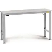 Manuflex LU7028.9006 ESD Arbetsbordmöbel Aluminiumsilver