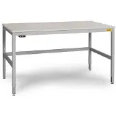 Manuflex LC3906.9006 ESD Arbetsbordmöbel Aluminiumsilver