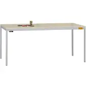Manuflex LD1913.9006 ESD Arbetsbordmöbel Aluminiumsilver