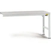 Manuflex LU6038.7035 ESD Arbetsbordmöbel Grå-vit (RAL 7035)