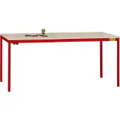Manuflex LD1113.3003 ESD Arbetsbordmöbel Rubinröd