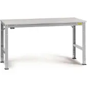 Manuflex LU4016.9006 ESD Arbetsbordmöbel Aluminiumsilver