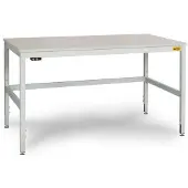 Manuflex LC3038.7035 ESD Arbetsbordmöbel Grå-vit (RAL 7035)
