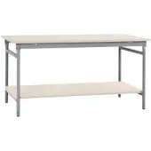 Manuflex BB5221.9006 Arbetsbordmöbel Aluminiumsilver