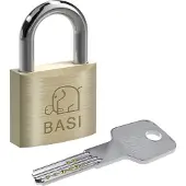 Basi BM5091-0050-0040 Hänglås Lika låsning Nyckel