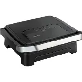 Tefal Inicio Classic Black GC271810, Svart, Rostfritt stål, Rektangulär, Galler, 290 x 260 mm, 1 zone(s), Lock med gångjärn