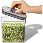 Oxo 3118800, Universalburk, 1,6 l, Plast, Silikon, Rostfritt stål, Transparent, Avtagbart lock, Rektangulär