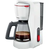 Bosch TKA3M131, Droppande kaffebryggare, 1,25 l, Malat kaffe, Vit