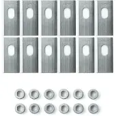 Dreame MBKA10, Gräsklipparblad, , A1, A1 Pro, A2, Silver, 12 styck