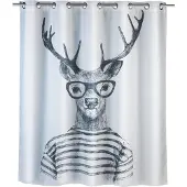 Kleine wolke Mr Deer duschdraperi i textil 180x200 cm, WENKO