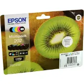 Epson Bläck T02E7, 202 Original Kombi-pack Svart, Foto Svart, Cyan, Magenta, Gul C13T02E74010