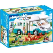Playmobil 70088 Husbil och Familj, Familjeskoj, 135 delar, Camping