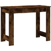 vidaXL Skrivbord rökfärgad ek 100x45x75 cm konstruerat trä