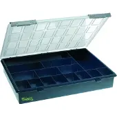 Raaco Assorter 4-15 Låda (L x B x H) 338 x 260 x 57 mm Antal fack: 15 fast underavdelning Box Innehåll 1 st