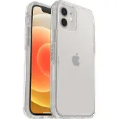 Otterbox Symmetry Series - Baksidesskydd för mobiltelefon - polykarbonat, syntetiskt gummi - klar - för Apple iPhone 12, 12 Pro