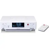 Lenco DAB+/FM köksradio med Bluetooth LED-belysning och timer Vit