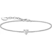 Thomas Sabo large heart pendant silverhjärtarmband A2157-051-14-L19V